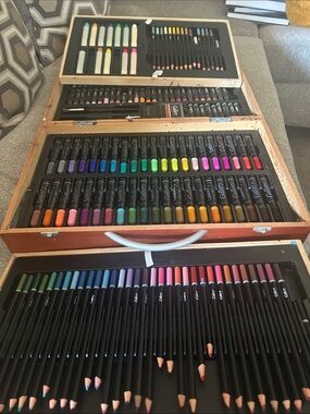 Gallery Assorted Marker and Pencil Art Set - Multicolor A few pieces are missing